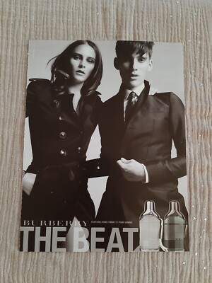 Werbepapier Parfum. Burberry The Beat von 2011 - Parfum Ad