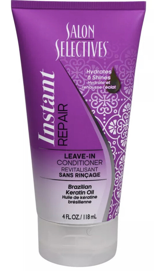 SHIP24H-Salon Selectives 4oz Hair Treatment Instant Repair Leave