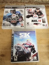 Playstation 3 PS3 SBX Superbike Madden 25 NHL 11 Games CIB Complete In Box Lot