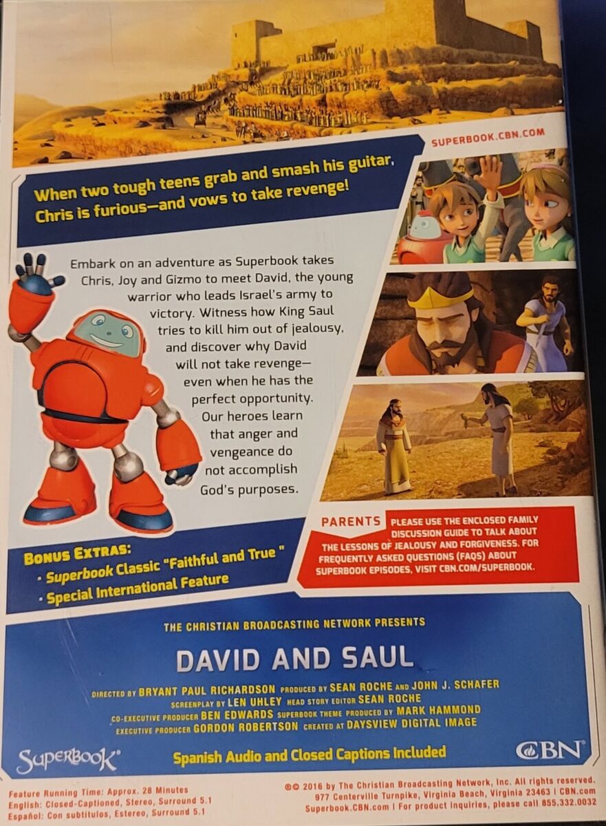 Super book CBN David and Saul DVD Bible Classic Animated TV Series Episode  RARE