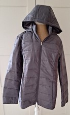 Freemans Ladies Hooded Zipped Padded Puffer Jacket Coat Size 12 New