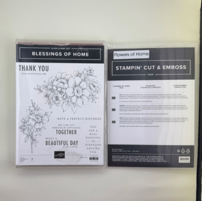 STAMPIN' UP! Blessings of Home with Flowers of Home Dies