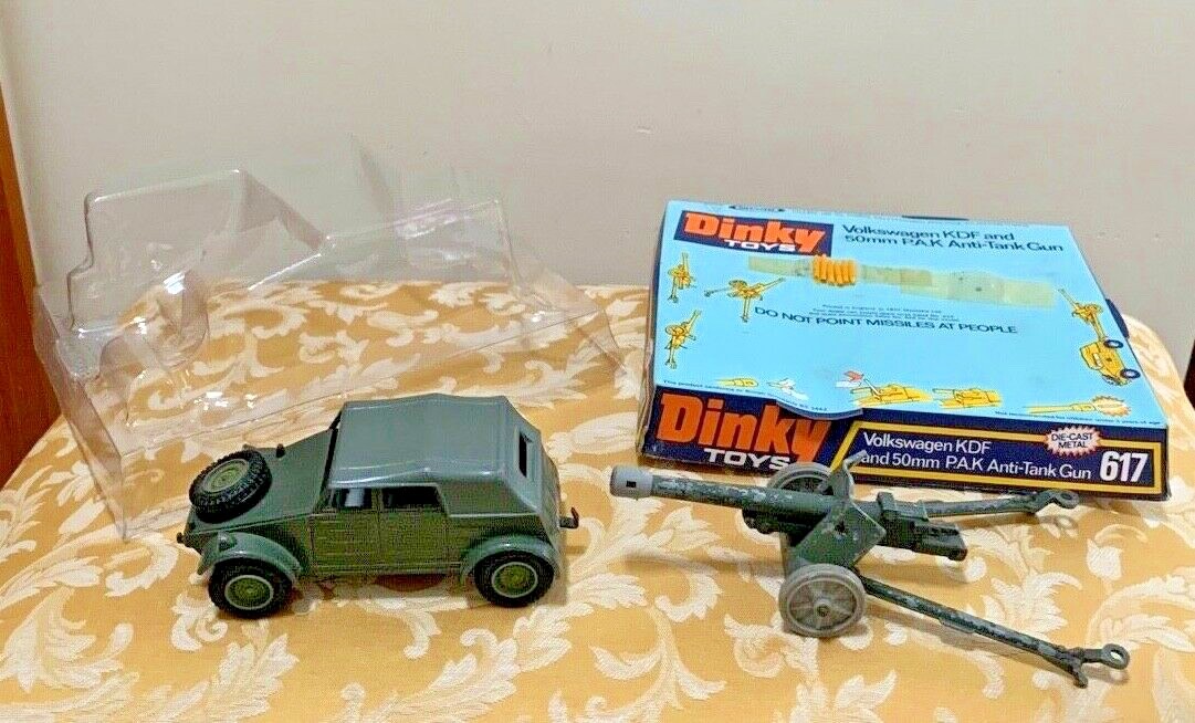 Dinky Toys No. 617 Volkswagen KDF & 50mm P.A.K. Anti-Tank Gun in