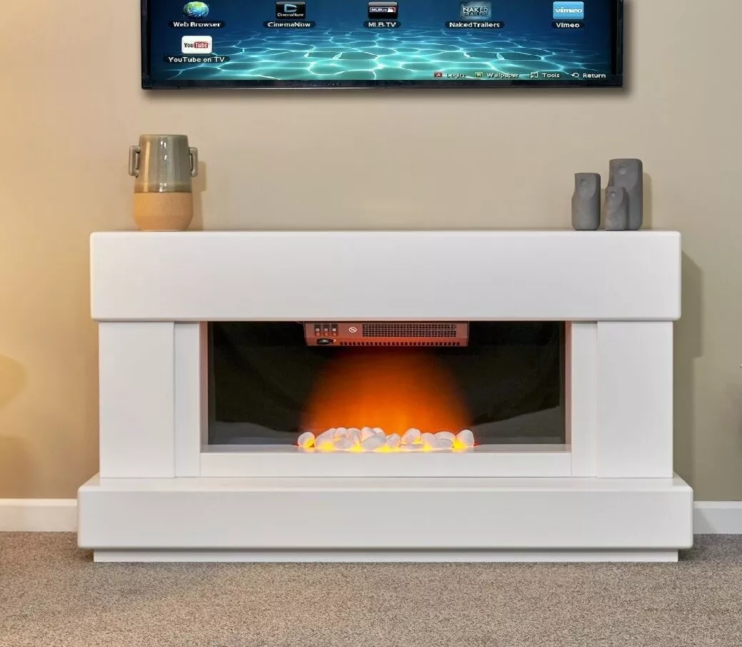 Low electric fireplace tv stand deals