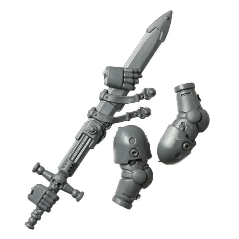 Warhammer 40K – Marine Espacial Primaris Teniente Con Espada De Poder, Miniatura De Plástico De 9 Componentes, Base De 40 Mm