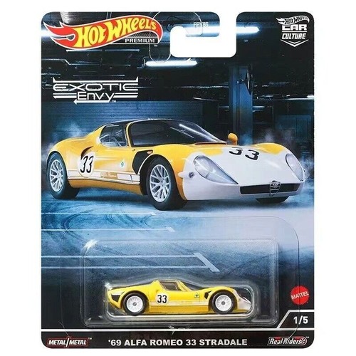 Hot Wheels 2022 Premium Car Culture Exotic Envy '69 Alfa Romeo 33 Stradale
