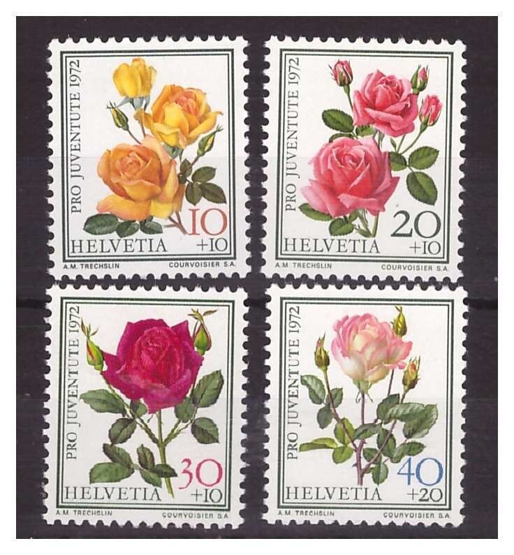 SVIZZERA 1972 - PRO JUVENTUTE SERIE NUOVA ** MNH