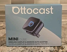 Ottocast Mini Cube 2 in 1 Wireless Apple CarPlay Android Auto Adapter USB Dongle