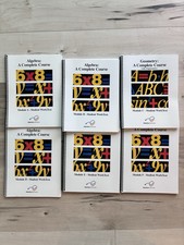 Algebra: A Complete Course - ALL Modules A - F NO DVD's Curriculum Books Guide