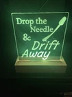 Audiophile LED  Sign 7 Colors  To Toggle Between. Turntable Record
