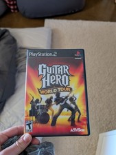 Guitar Hero: World Tour (Sony PlayStation 2, 2008) Black Label PS2 CIB Complete