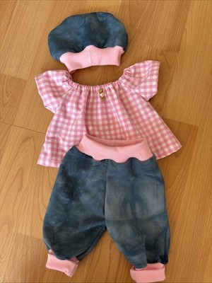 Handmade Niedliche Puppen Kleidung Set, 3-teilig, für Babypuppen 43cm