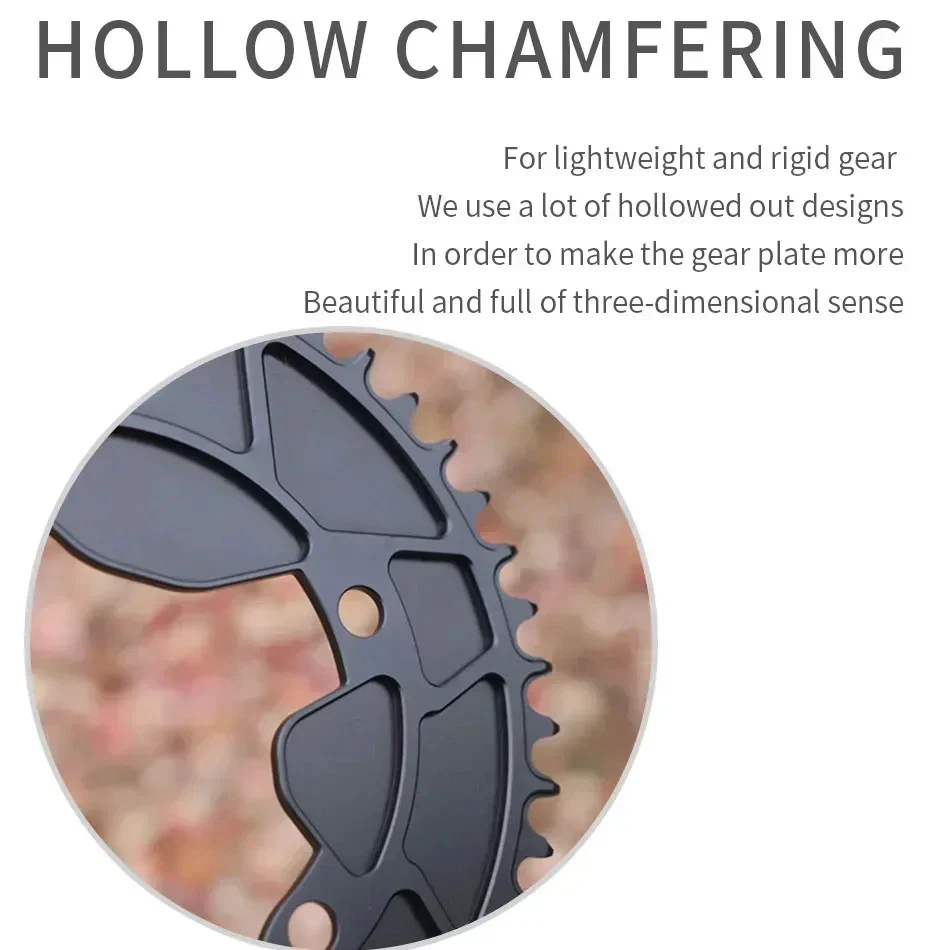 110 Bcd Chainring Road Bike Plate for Shimano Crankset Narrow Wide Chainwheels - Image 4 of 4