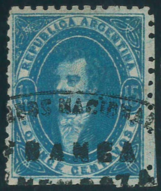 P5473 E - ARGENTINA 1864 , GJ 24  , VF USED .... LUXUS QUALITY