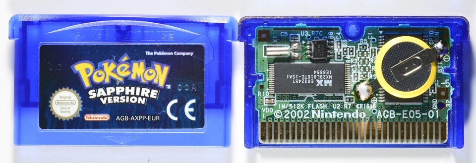 Pokémon Sapphire Version (GBA, 2002) - Complete PAL - Image 2 of 4