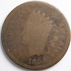 1869 Indian Head Penny Cent About Good (AG)