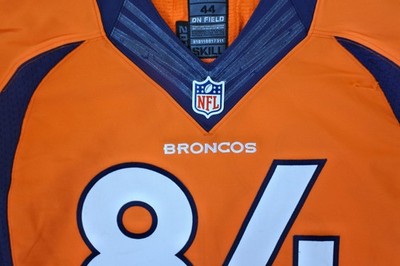 84 Denver Broncos Nike Jersey 2013 Game Issue Orange NFL 44 Skill