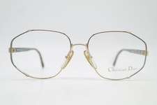 Vintage Glasses Christian Dior 2594 45 Gold Blue Oval Eyeglass Frame