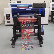 Double XP600 Heads Automatic A3+ UV DTF Printer  Roll-To-Roll Sticker Printer