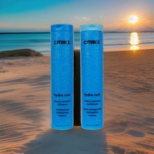 Amika Hydro Rush Moisturizing Shampoo Conditioner Set Hyaluronic Acid 9.2 oz