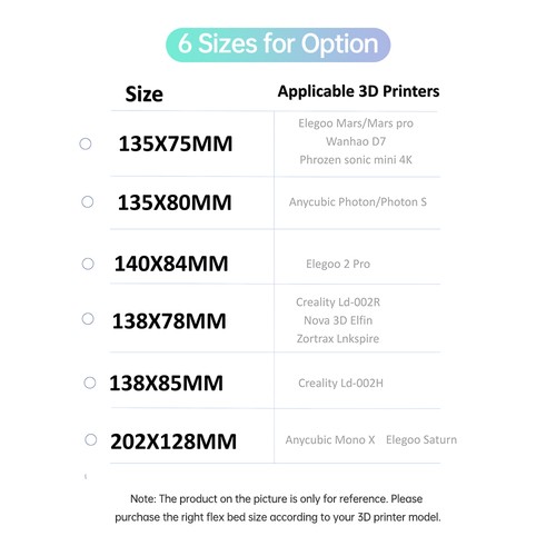 (138x78mm)Resin 3D Printer Flex Build Plate Spring Steel Flexible Plate TDW - Afbeelding 6 van 6
