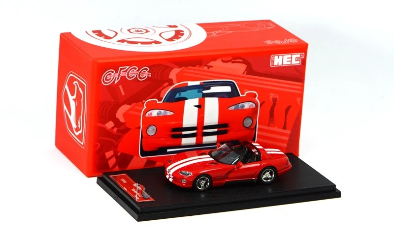 GFCC 1:64 Viper GTS rot Hardtop/rot Cabrio Diecast Modellauto - Bild 3 von 3