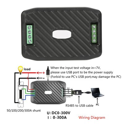 PEACEFAIR PZEM 017 DC Voltage Watt Meter For Power Measurement AD