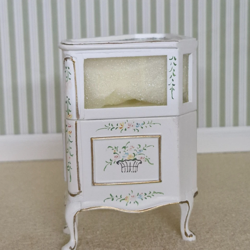 Escala 1:12, casa de muñecas, muebles, vitrina de esquina de Bespaq QU09a Foto 3 de 4