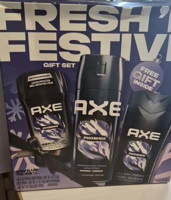 AXE Fresh  N Festive Phoenix Holiday Gift Set Mint & Rosemary Body Wash