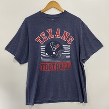 Houston Texans NFL Team Apparel T Shirt XL Blue Short Sleeve Crew Neck