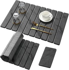 Large Stone Dish Drying Mat for Kitchen Counter Drying Organizer Pad for Plate