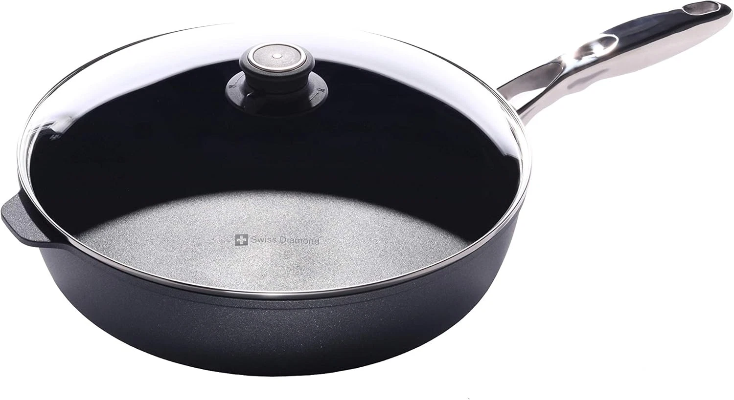 Diamond Nonstick 12.5" Sauté Pan with Lid - 5.8 Quart Capacity
