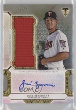 2018 Topps Triple Threads Single Jumbo Relics Silver 71/75 Jose Berrios Auto s3g
