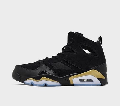Mens Size 13 Nike Jordan Flight Club 91 Black Metallic Gold Shoes DC7329-007
