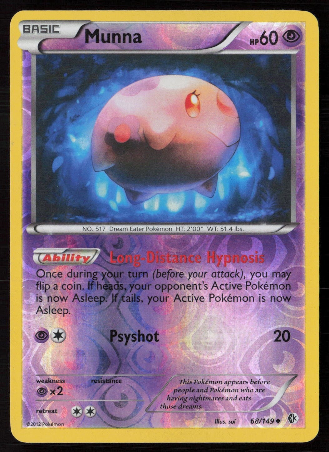 Munna 68/149 Uncommon Boundaries Crossed Reverse Holofoil MP