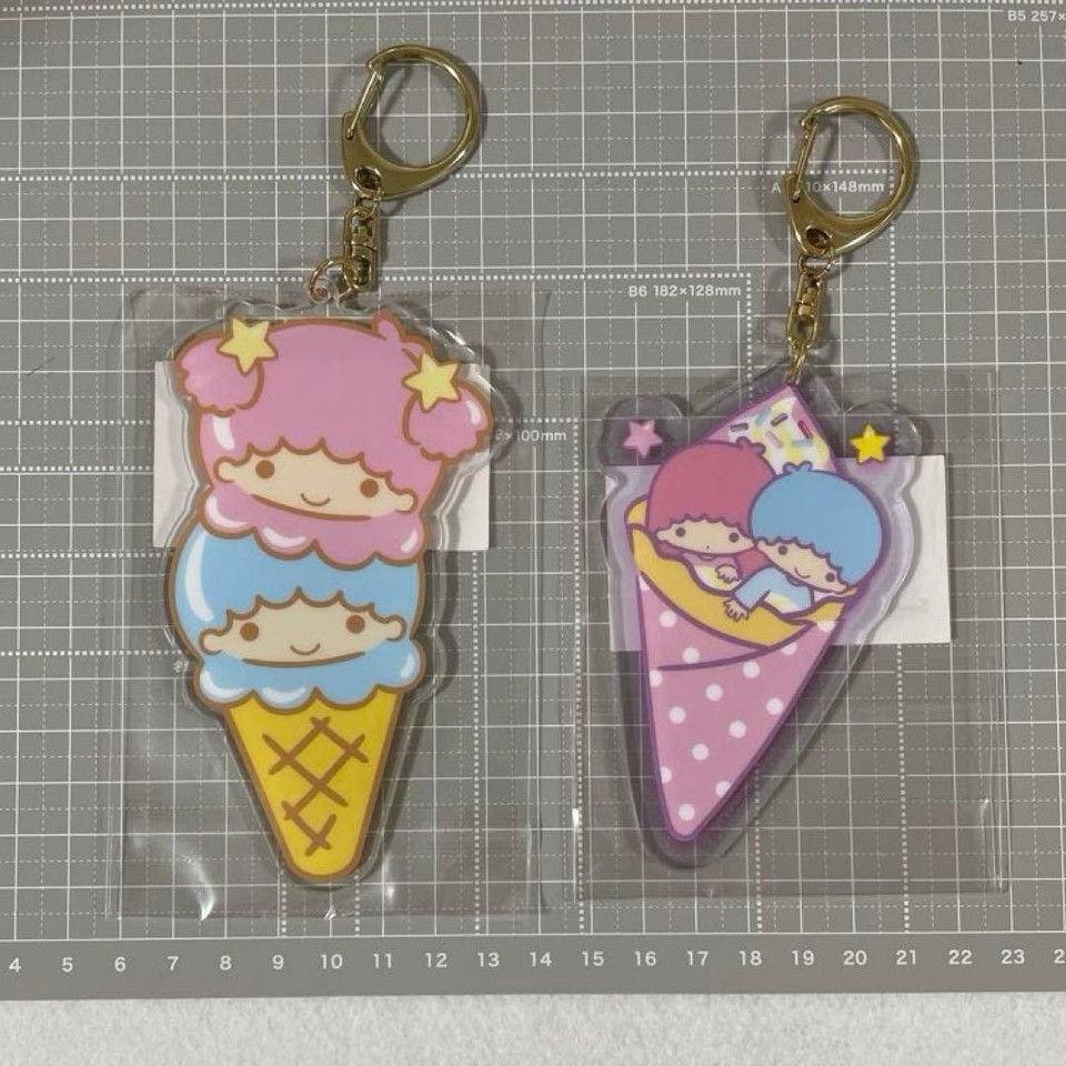 Rare! Unopened Sanrio Little Twin Stars Kiki Lala Ice Cream Charm Set ...