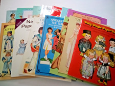 Lot of 15 Vintage/Antique Paper Doll Reproduction Books - Excellent - All Uncut