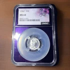 1942 Silver Mercury Dime NGC MS64