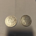 Lot of 2 Mercury Dime Design 1 Troy oz .999 Fine Silver Rounds Total 2 oz