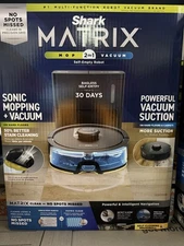Shark MATRIX 2-in-1 Self-Empty Robot Mop & Vacuum UR2450WS Black