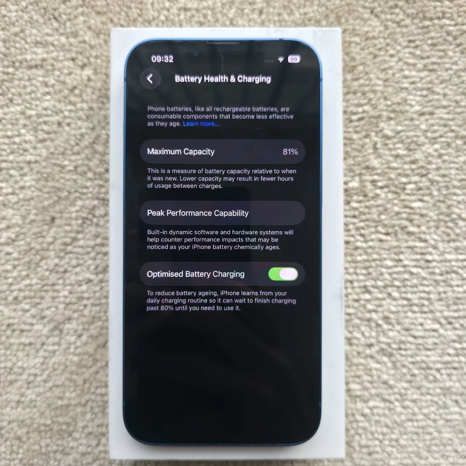 Apple iPhone 13 128GB Blue | Good Condition. | 81% BH | Fast post | Same day🚚✅ - Image 2 of 4