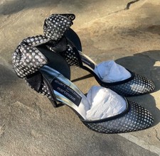 Stuart Weitzman for Martinique Mesh Heels With Bow New Size 8