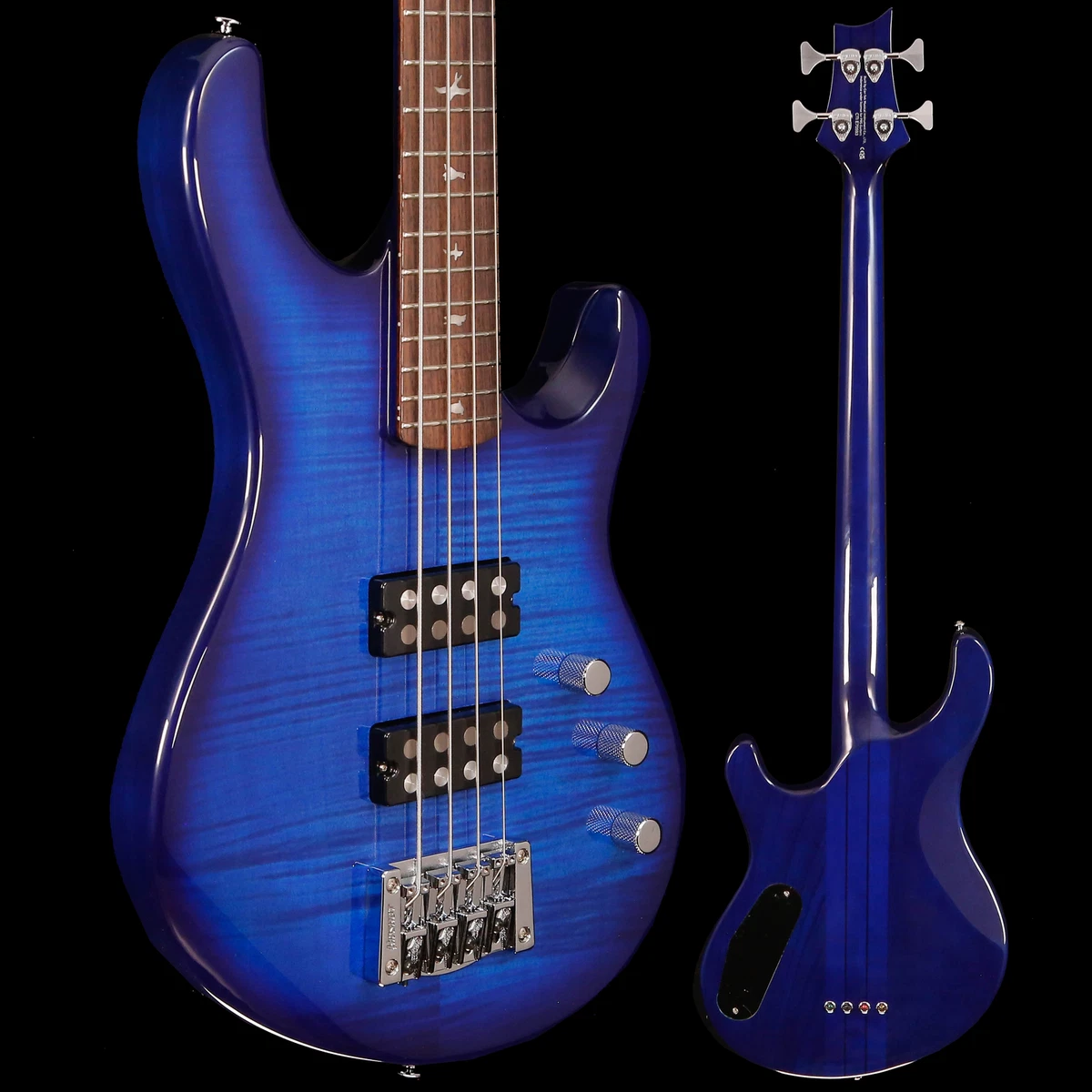 Paul Reed Smith PRS SE Kingfisher Bass, Blue Wrap Around Burst 9lbs 6.3oz