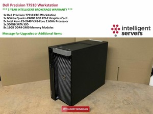 Dell T7910 Workstation Xeon E5 2640 V3 2 60ghz 128gb 500gb Ssd Quadro P4000 Ebay