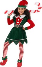 Weihnachtselfen Kostüm Mädchen Kinder Weihnachtskostüm Grinch Elfenkostüm