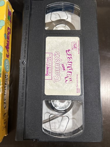 Barney & Friends Collection - Barney’s Best Manners 1992 VHS Kids Family Tested - Picture 3 of 3