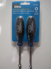 Ideal 35-1295 2-Piece Magnetic Nut Driver Set 1/4", 5/16" - BRAND NEW - SEALED