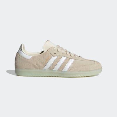 adidas gazelle silver green womens Adidas Women's Samba OG Linen Green Met. / Off White / Cyber Metallic Low  Top Sneakers main image 1