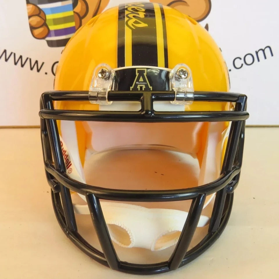 Mini casco personalizado App State Mountaineers calcomanías Yosef Foto 3 de 4