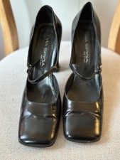 Via Spiga vintage 90's black square-toe pump